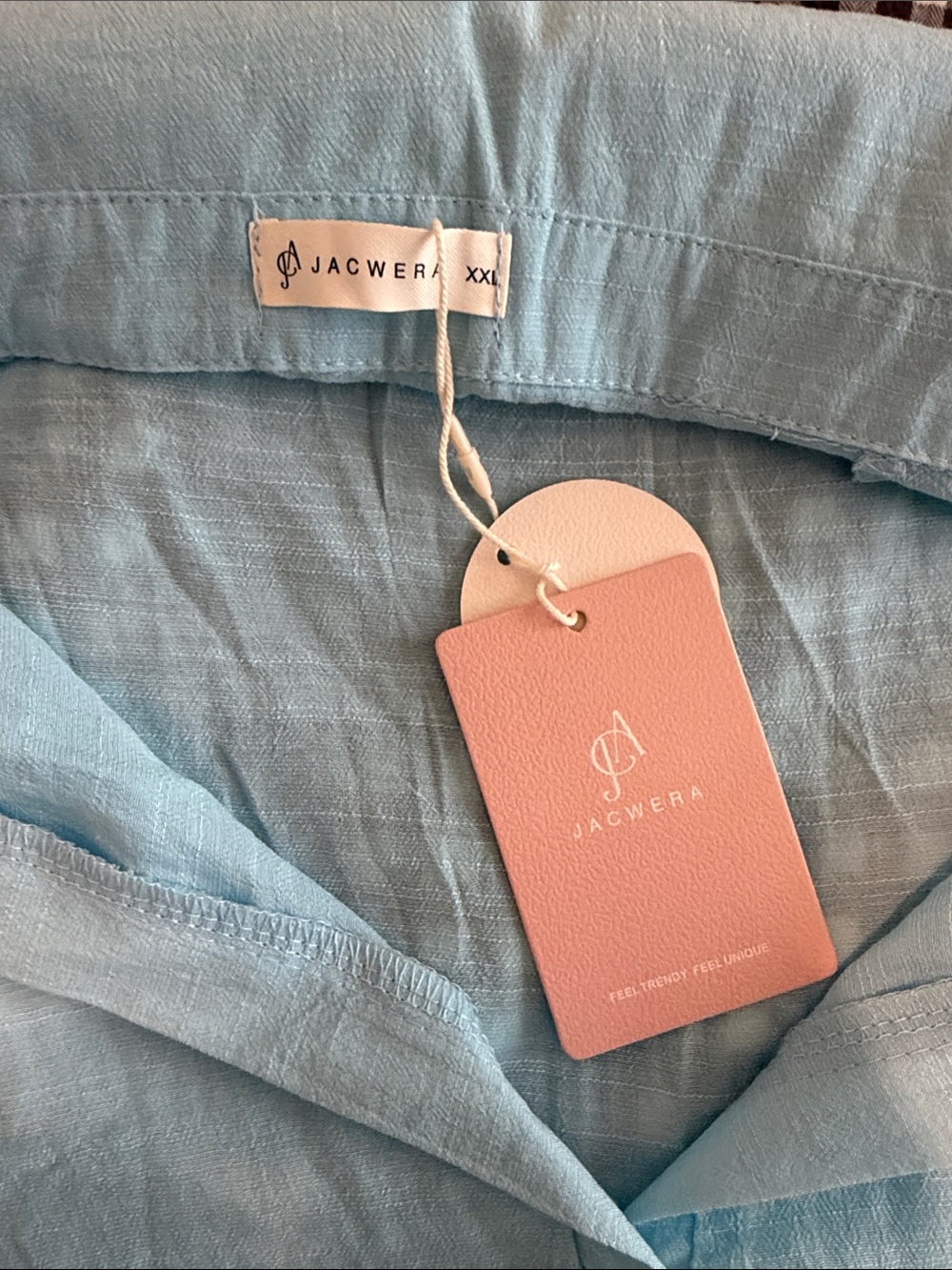 Sky Blue Women's Tunic Shirt - Picture 5 of 6
